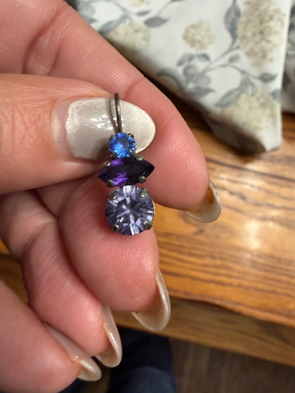 3 Stone Earrings